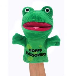 TYPP-PUP-FROG Happy Passover Embroidered Plush Frog Hand Puppet