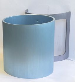 Contemporary Design Anodized Aluminum Minimalist Art Netilat Yadaim Washing Cup