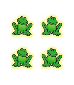 Green Frogs Chart Seals / Dots Jewish Stickers Set of 810