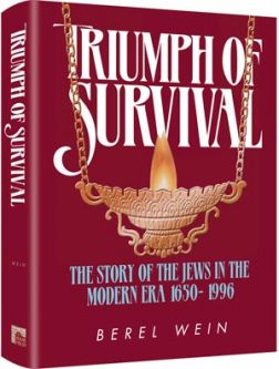 Triumph of Survival By Berel Wein Compact Coffee Table Size