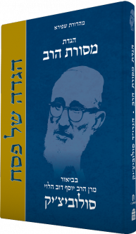 Mesorat HaRav Passover Haggada By Rabbi Joseph B. Soloveitchik in Hebrew