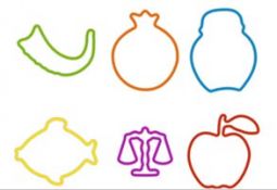 Jewish Themed Silly Bands Rosh HaShana 12-Pack 100% silicone