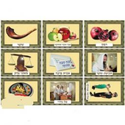 Rosh HaShana New Picture Set of 9 - Great for Classroom