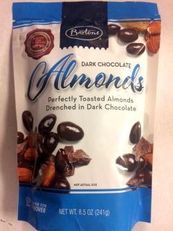 Sold out for the season Bartons' Dark Chocolate Almonds Perfectly Toasted KOSHER PARVE for Passover