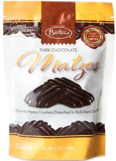 SOLD OUT Dark Chocolate Covered Mini Matzos 5.5oz Bag Kosher for Passover