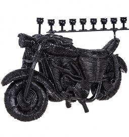 Chanukah Menorah "Motorcycle" Great gift for Bar Mitzvah!