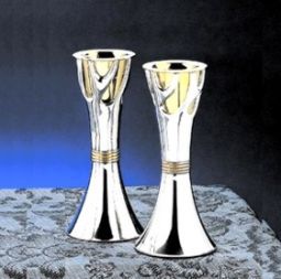 Etz Chaim / Tree of Life Shabbat Candlesticks from ROSENTHAL COLLECTION - Small