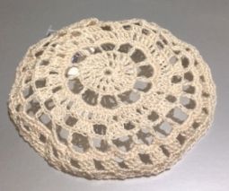 Ladies Crochet Lace Kippah / Hair Covering for Women Off White Custom Made