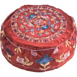 Embroidered FLOWERS MAROON Buchari Style Women's Hat Head Covering Kippah  Made in Israel By Emanuel