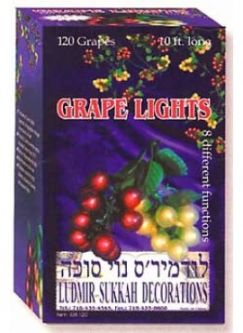 Grape Lights - Electric Sukkah Decoration 9 feet long
