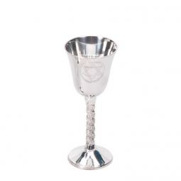 Kiddush Wine Cup / Mini Goblet "Star of David" Silverplated