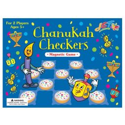 Jewish Magnetic Game Chanukah Checkers for 2 players Age 5+
