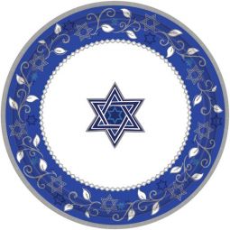 Passover Desert " Paper Plates Star of David Pesach Set of 8 Great for Passover! 8.5"