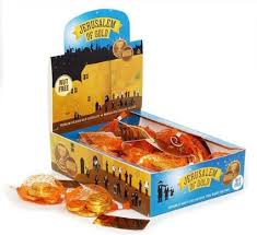 Chanukah Gelt Belgian Chocolate Box of Gold Coins Kosher Dairy Nut Free