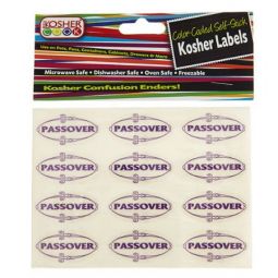 Kosher for Passover Labels 24 Stickers Good for Cabinet, Closet, Pantry Pesach Seder