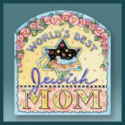 Best Jewish Mom Acrylic Magnet by Mickie Caspi 2" x 3"