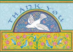 Jewish THANK YOU Greeting Cards "BLUEBIRDS" Set of 8 cards By Mickie Caspi