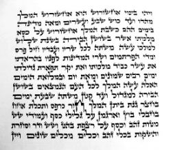 11 1/2" Megillat Esther Scroll Arizal Script on Kosher Parchment Abraham