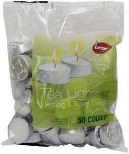 Quality Travel Tea Lights Great for Shabbat Candlesticks 50 Count