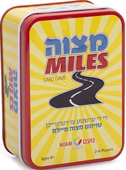 Card Game Mitzvah Miles English & Yiddish in a Tin Box Ages 8+ for 2-5 Players