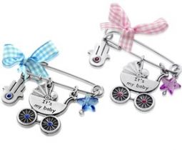 Baby Blessing Pin Carriage Hamsa for Newborn Girl Only one left