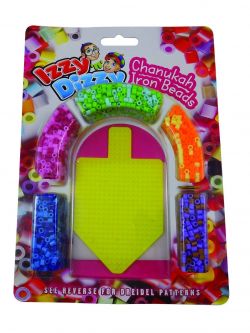 Chanukah Iron Beads Kit incl. Dreidel Pegboard Arts & Crafts Project by Izzy 'n' Dizzy