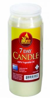 7 Day Shiva Memorial Candle 100% Vegetable Oil