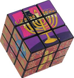 Izzy Dizzy Magic Cube Chanucube Printed with Classic Chanukah Designs 6 years and up