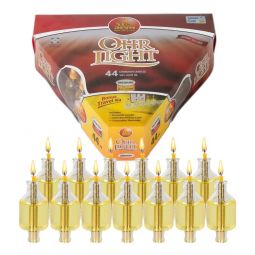 Ner Mitzvah Ohr Lights Oil Pre-filled Candles Medium Original OEM Quality with FREE Travel Kit