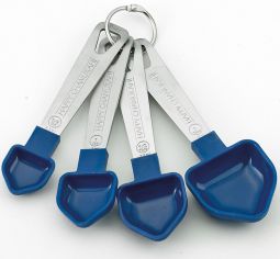 Chanukah Dreidel Measuring Spoons, Stainless steel Handles, Set of 4