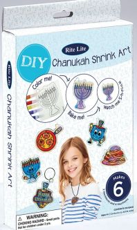 Chanukah Shrink Art, Makes 6 Assorted Designs
