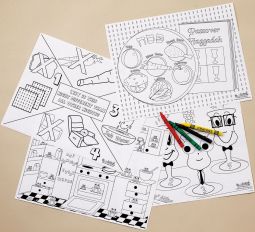 Passover Coloring Placemat Kit for Ages 3+
