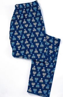 Menorah Design Adult Chanukah Leggings Sized to fit most Polyester