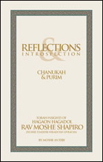 Reflections & Introspection - Chanukah & Purim Torah Insights of HaGaon Rabbi Moshe Shapiro