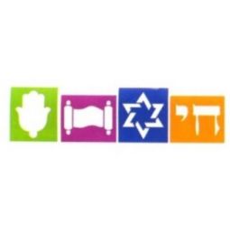 Jewish Symbols Durable Stencil Set of 4: Chai, Star of David, Hamsa, Torah,