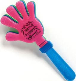 Hand - Clapping Purim Graggers - Colorful Plastic Noisemaker