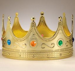 Jeweled Purim Crown 8" Solid Quality