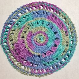 Ladies Womens Hand Made Crochet Knit Lace Kippah Hair Covering Water Lily Palette Custom Made in USA