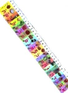 Aleph Bet Ruler "Centimeters" - Colorful PHOTO Quality pictures