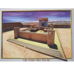 Beit HaMikdash Second Jerusalem Temple Jewish Laminated Poster 18"x28"