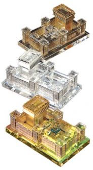 Miniature Crystal Model Of The Second Temple Out of stock