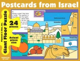 POSTCARDS FROM ISRAEL Giant Floor Puzzle 24 Pieces