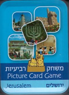 Picture Card Game "Jerusalem" in a Tin Box - Jewish Educational Item