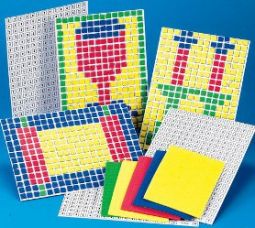 Mitzvah Judaic Foam Mosaic Craft Kit includes 3 Mosaic Template Cards