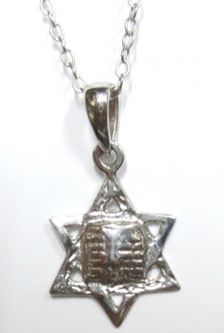 925 Sterling Silver Star of David Necklace Original from Jerusalem