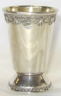 925 Sterling Silver Child's Kiddush Cup 2 x 1.5 inches