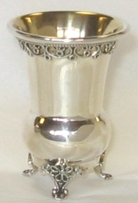925 Sterling Silver Child's Kiddush Cup 2 1/8"