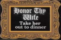 Honor Thy Wife Take Her Out For Dinner Jewish Magnet