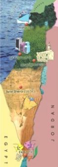 Map of Israel Poster