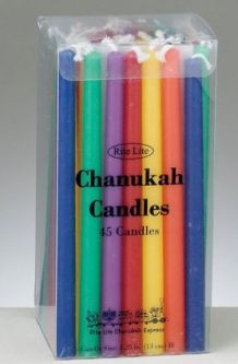 Deluxe Chanukah Candles - Assorted Colors Available candles